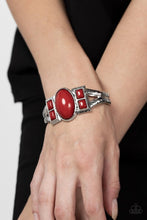 Load image into Gallery viewer, A Touch of Tiki - red hinge bracelet B088
