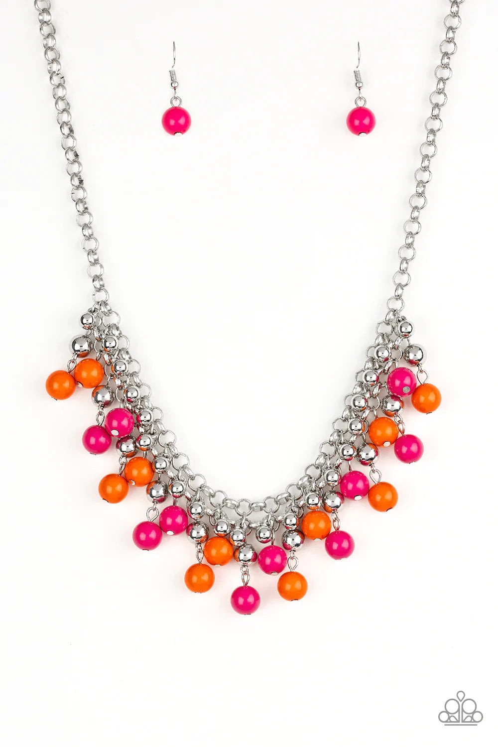 Friday Night Fringe - multi necklace 949