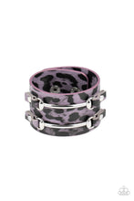 Load image into Gallery viewer, Safari Scene - Purple urban bracelet A024
