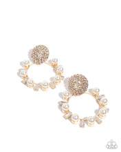 Load image into Gallery viewer, Wistfully Waltzing - gold post earring Jan 2026 LOP B034
