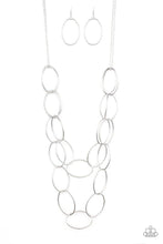 Load image into Gallery viewer, Move On Oval! - silver necklace E055
