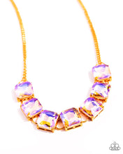 Load image into Gallery viewer, I Square to Secrecy - orange necklace A099
