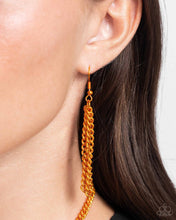 Load image into Gallery viewer, I Square to Secrecy - orange necklace A099
