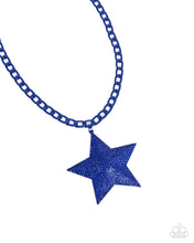 Load image into Gallery viewer, Stellar Selfie - blue necklace A071
