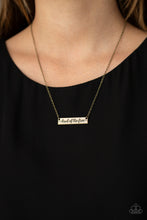Load image into Gallery viewer, Land of the free - brass necklace B038
