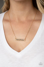 Load image into Gallery viewer, Land of the free - Gold necklace A095
