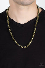 Load image into Gallery viewer, No ENDGAME in Sight - Brass urban men’s necklace B002
