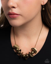 Load image into Gallery viewer, First Come First CURVE - Brass Necklace B092
