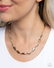 Load image into Gallery viewer, Sharp Soliloquy- Gold necklace G035
