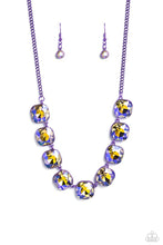 Load image into Gallery viewer, Combustible Command - Purple necklace G050
