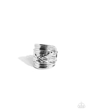 Load image into Gallery viewer, Urban Overlap - Silver ring F012
