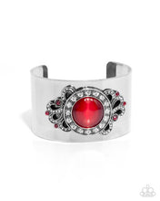Load image into Gallery viewer, Paisley Princess - Red cuff bracelet F048
