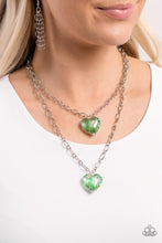 Load image into Gallery viewer, Layered Love - Green necklace D045
