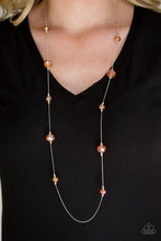 Load image into Gallery viewer, Champagne On The Rocks - Orange necklace 1594
