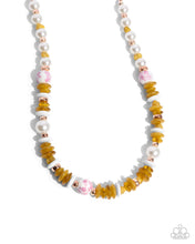 Load image into Gallery viewer, 2 pc SET: Porcelain Pizzazz - pink necklace + bracelet G033
