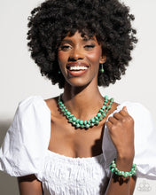 Load image into Gallery viewer, 2 pc SET: Shape Shifting Sense - Green necklace + bracelet G033

