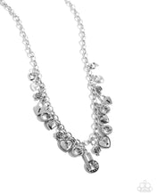 Load image into Gallery viewer, 2 pc SET: Luxurious Locks - White necklace + bracelet G033
