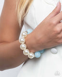 Load image into Gallery viewer, 2 pc SET: Lacy Lady Blue necklace + bracelet G033
