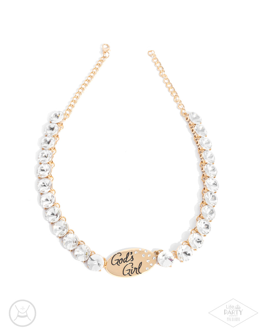 God’s Girl - gold necklace E007