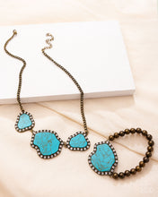 Load image into Gallery viewer, 2 pc SET: Digging Deep - Brass necklace + bracelet G033

