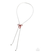 Load image into Gallery viewer, 2 pc SET: Bombshell Bow - Red necklace + Bracelet G033
