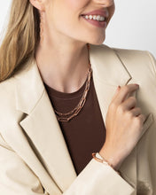 Load image into Gallery viewer, 2 pc SET: Monochromatic Matinee - Copper necklace + bracelet G033
