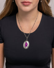 Load image into Gallery viewer, Cover Story - Purple necklace G034
