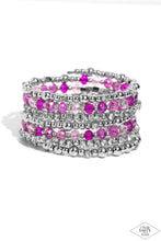Load image into Gallery viewer, ICE Knowing You - Pink coil bracelet PINK DIAMOND EXCLUSIVE E080/E081
