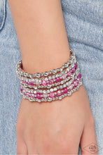 Load image into Gallery viewer, ICE Knowing You - Pink coil bracelet PINK DIAMOND EXCLUSIVE E080/E081
