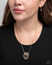 Load image into Gallery viewer, Glistening Grade - Brown necklace 544
