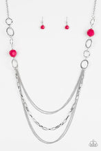 Load image into Gallery viewer, Margarita Masquerade - pink necklace D027
