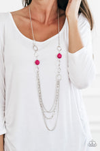 Load image into Gallery viewer, Margarita Masquerade - pink necklace D027
