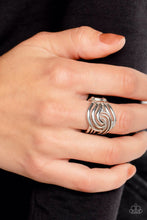 Load image into Gallery viewer, Interlocked Insignia  - silver ring ff exclusive june 2023 E081

