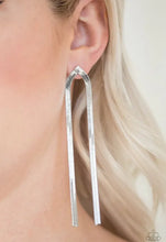 Load image into Gallery viewer, Very Viper -Silver post earring BLACK DIAMOND EXCLUSIVE 574
