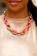 Load image into Gallery viewer, Statement Season - orange necklace conv 2024 E077

