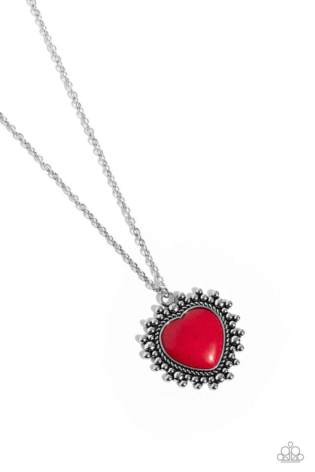 Southwestern Sentiment - red necklace A026
