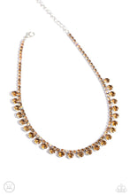 Load image into Gallery viewer, Ritzy Rhinestones - Brown necklace C027
