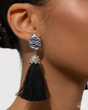 Load image into Gallery viewer, Iconic Zebra - Black post earring MAY 2026 LOP G053
