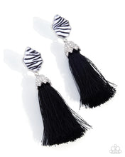Load image into Gallery viewer, Iconic Zebra - Black post earring MAY 2026 LOP G053
