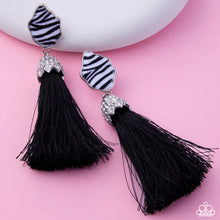 Load image into Gallery viewer, Iconic Zebra - Black post earring MAY 2026 LOP G053
