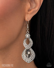 Load image into Gallery viewer, Notably Noir - Silver earring JULY 2025 FF E082

