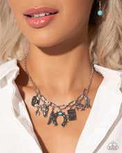 Load image into Gallery viewer, Saloon Girl - Blue necklace DEC 2024 LOP E029
