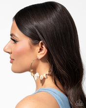 Load image into Gallery viewer, Seashell Sonnet - Gold hoop earring June 2025 LOP E095
