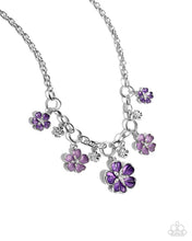 Load image into Gallery viewer, Secretive Sprig - Purple Necklace G107
