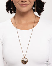 Load image into Gallery viewer, Sharp Skyscrapers - Gold necklace F060
