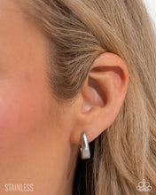 Load image into Gallery viewer, Stainless Stroll - Silver Stainless Steel Hinge Hoop earring APRIL 2026 LOP G053
