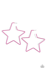 Load image into Gallery viewer, Starstruck Secret - pink hoop earring A034
