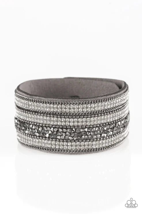 Really Rock Band - silver snap urban bracelet C028