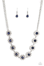 Load image into Gallery viewer, Blooming Brilliance - Blue necklace Plus matching bracelet Prismatic Palace A028
