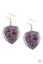 Load image into Gallery viewer, Wild Heart Wonder - Purple earring 1859
